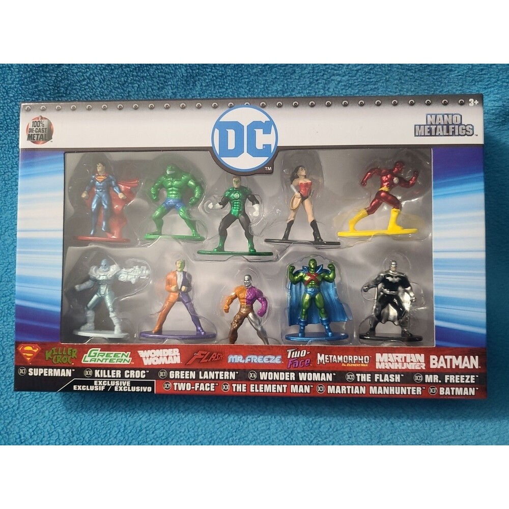 Nano Metalfigs DC Heroes Two-Face The Element Man Jada Toys 10 Pack Diecast